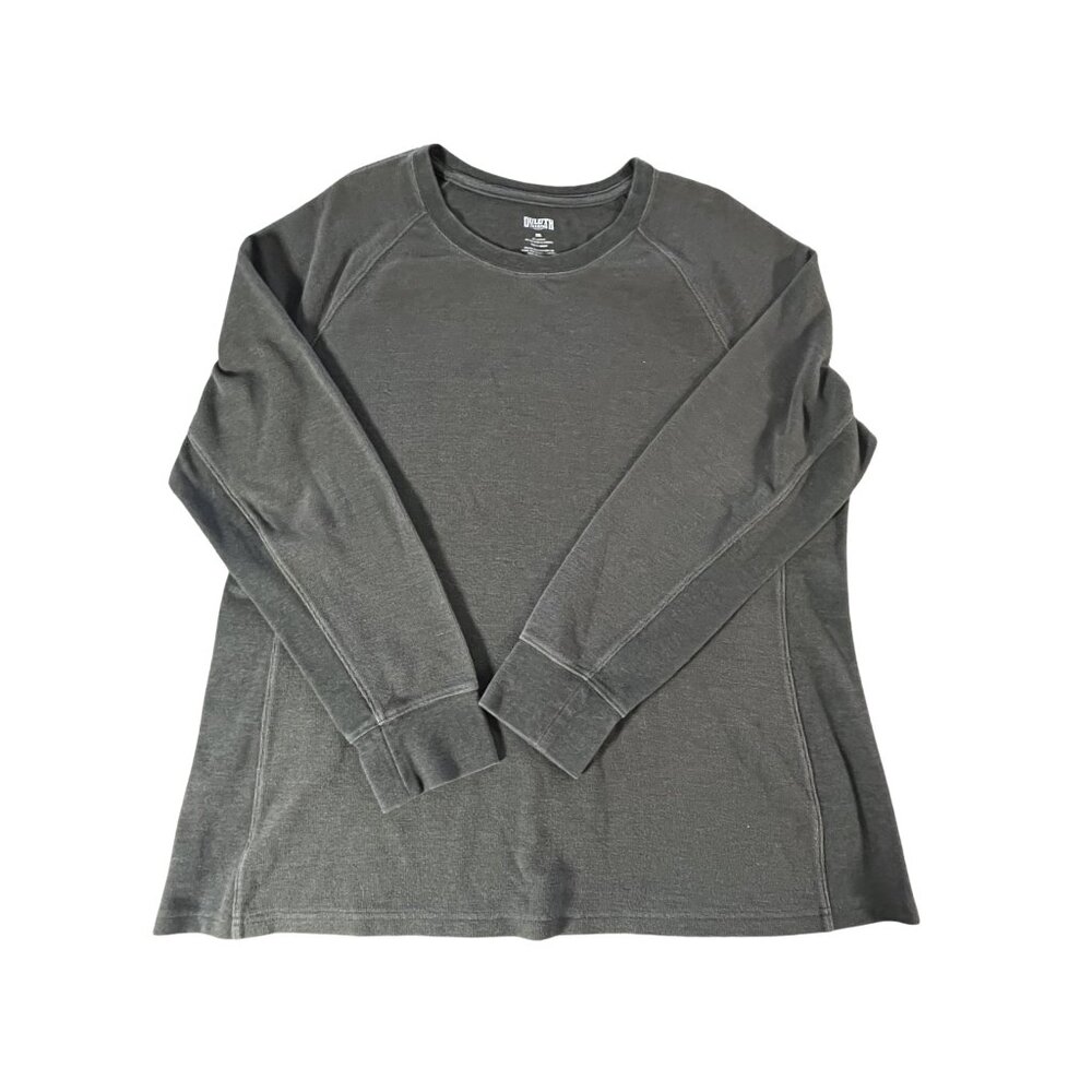 Duluth Trading Co Men's Long-Sleeve Crewneck Shirt - Charcoal Gray XXL